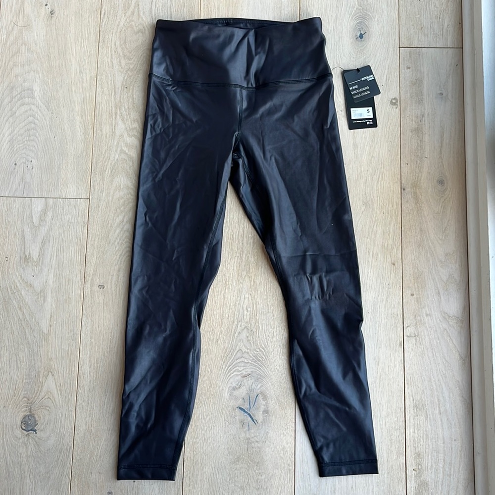 90 Degree by Reflex Leggings.Hi rise disco legging ankle length, black, size S